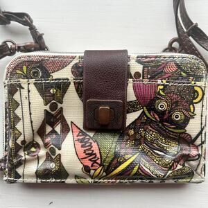 Sakroots mini owl cute multi colored Cross Body Bag